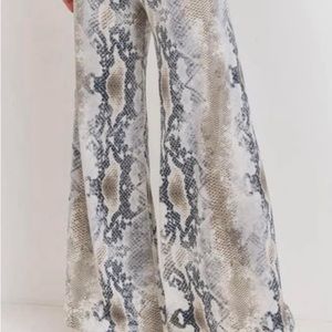 Cherish Snake print boho flare leggings